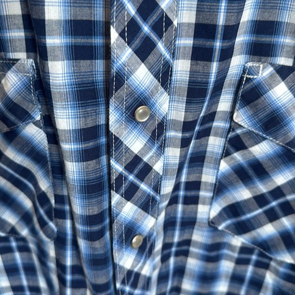 Men’s western Wrangler shirt size XL snap button vintage cowboy - Picture 6 of 6